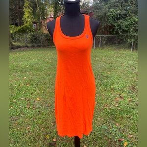 Ralph Lauren Orange Midi Dress